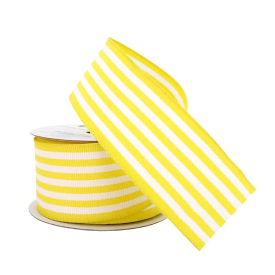 1.5&#x22; x 3yd. Wired Stripe Ribbon by Celebrate It&#x2122;